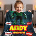 Personalized Baby Superhero Blanket – Green Lantern Style | Custom Name, Date & Background